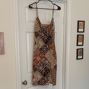 Inspired Hearts Boho Patchwork Midi Dress